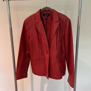 Vintage red leather jacket